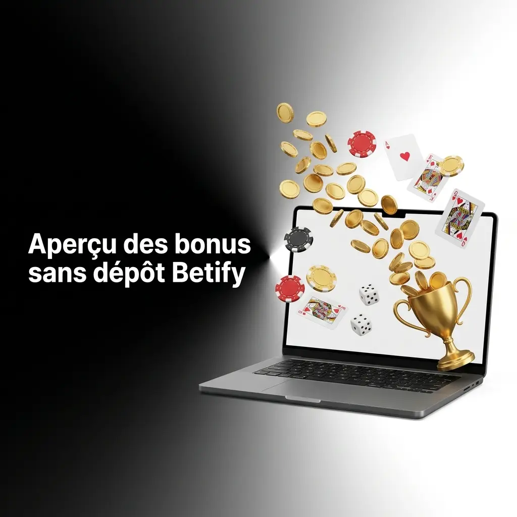 Tableau des bonus Betify : bonus sans dépôt de 10 EUR et bonus de bienvenue de 100% jusqu'à 500 EUR, mise 35x.
