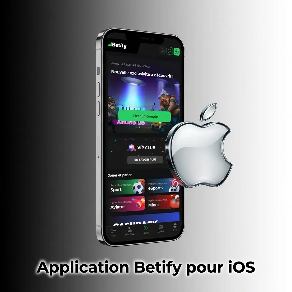Application Betify pour iOS sur iPhone et iPad : paris sportifs, casino, promotions et paiements disponibles en France