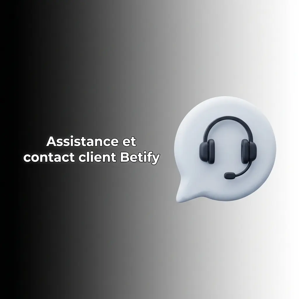 Service client Betify disponible 24h/24 et 7j/7 via chat en direct, e-mail, centre d'aide et formulaire de contact