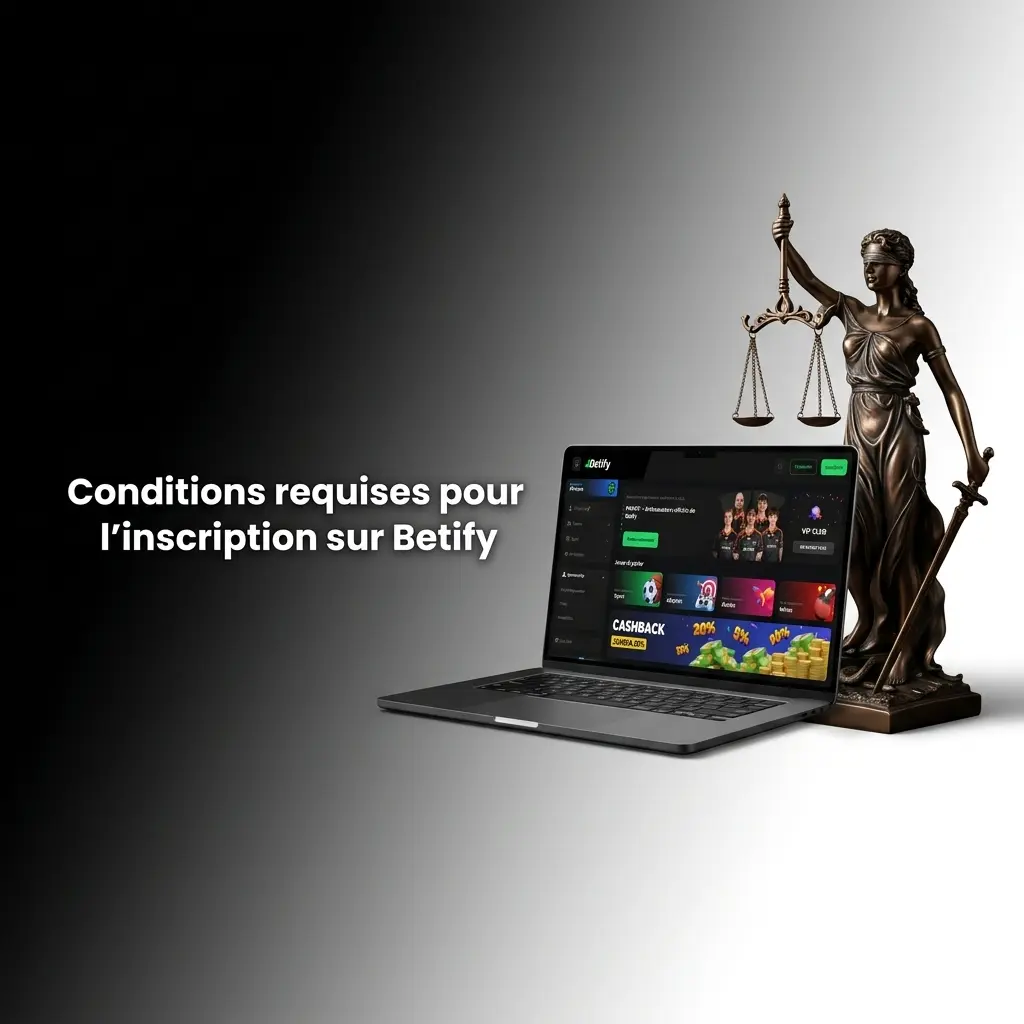 Conditions d'inscription sur Betify : âge minimum, pièce d'identité, compte unique et moyen de paiement valide en France.