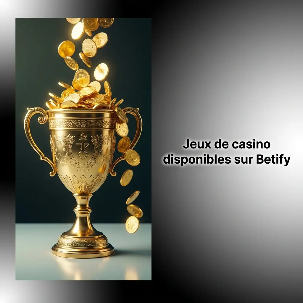 Catalogue de jeux de casino Betify : machines à sous, table, live, jackpots et plus de 4000 titres