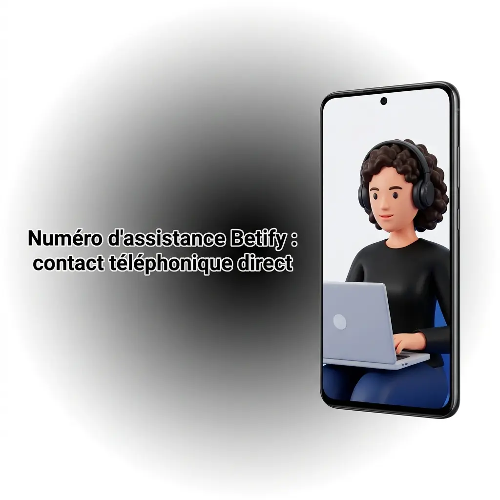 Numéro d'assistance téléphonique Betify pour contacter directement un conseiller en cas d'urgence ou de problème de compte