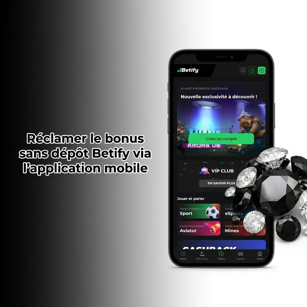 Guide pour réclamer le bonus sans dépôt Betify via l'application mobile iOS et Android