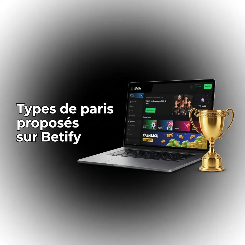 Types de paris Betify : simple, système et combiné, avec exemples de mises et de cotes pour chaque formule.